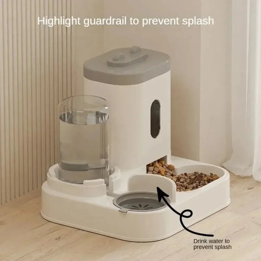 Automatic Feeder Dog Cat Food Bowl With Water