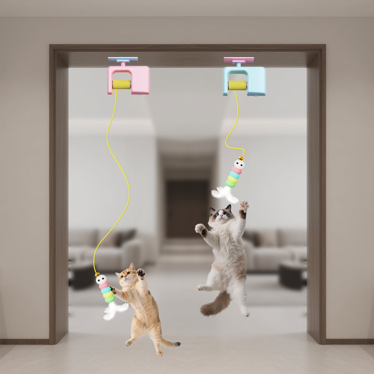 The New Type Of Cat Electric Smart Hanging Door Toy