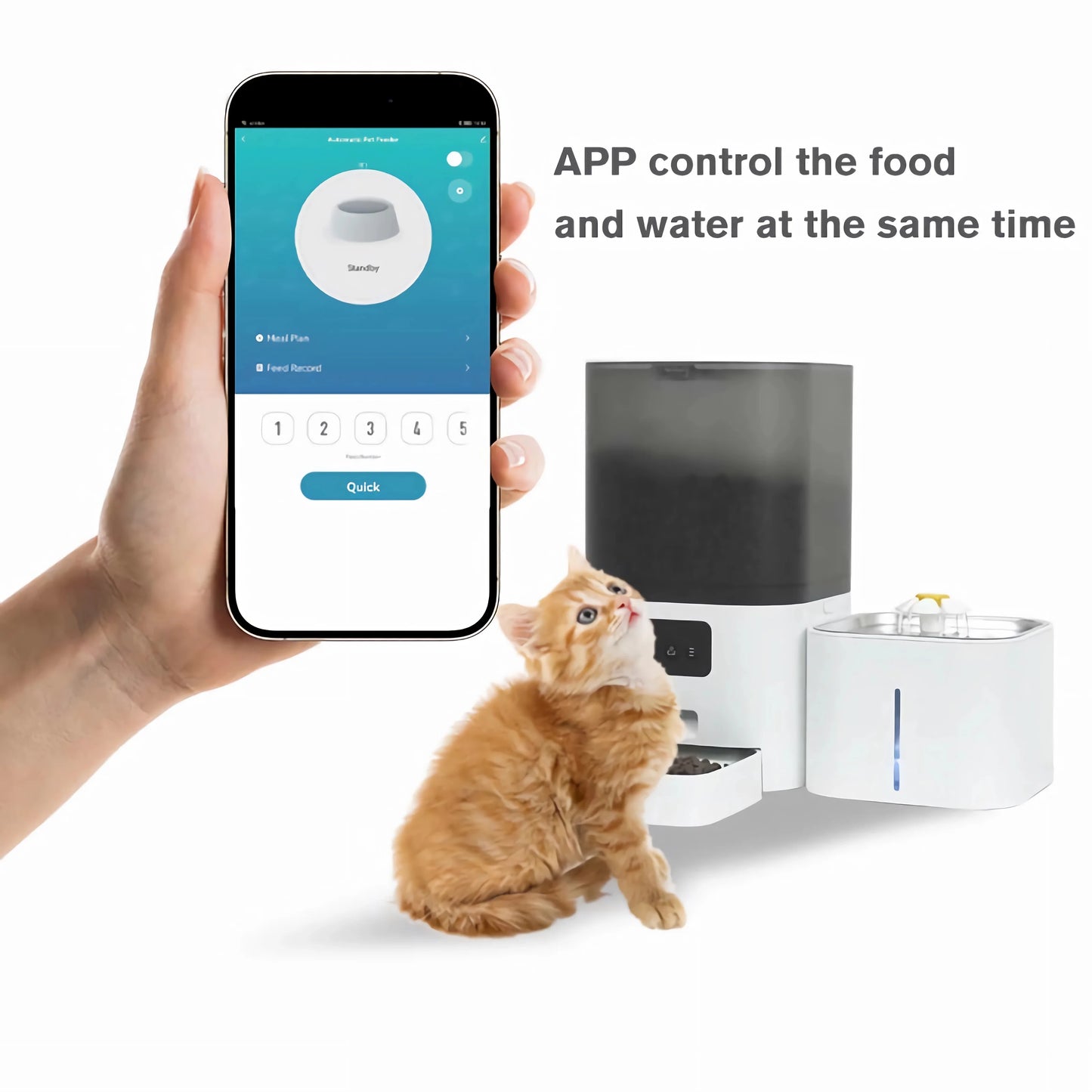 Smart Pet Feeder 2 in 1 Automatic Dispenser