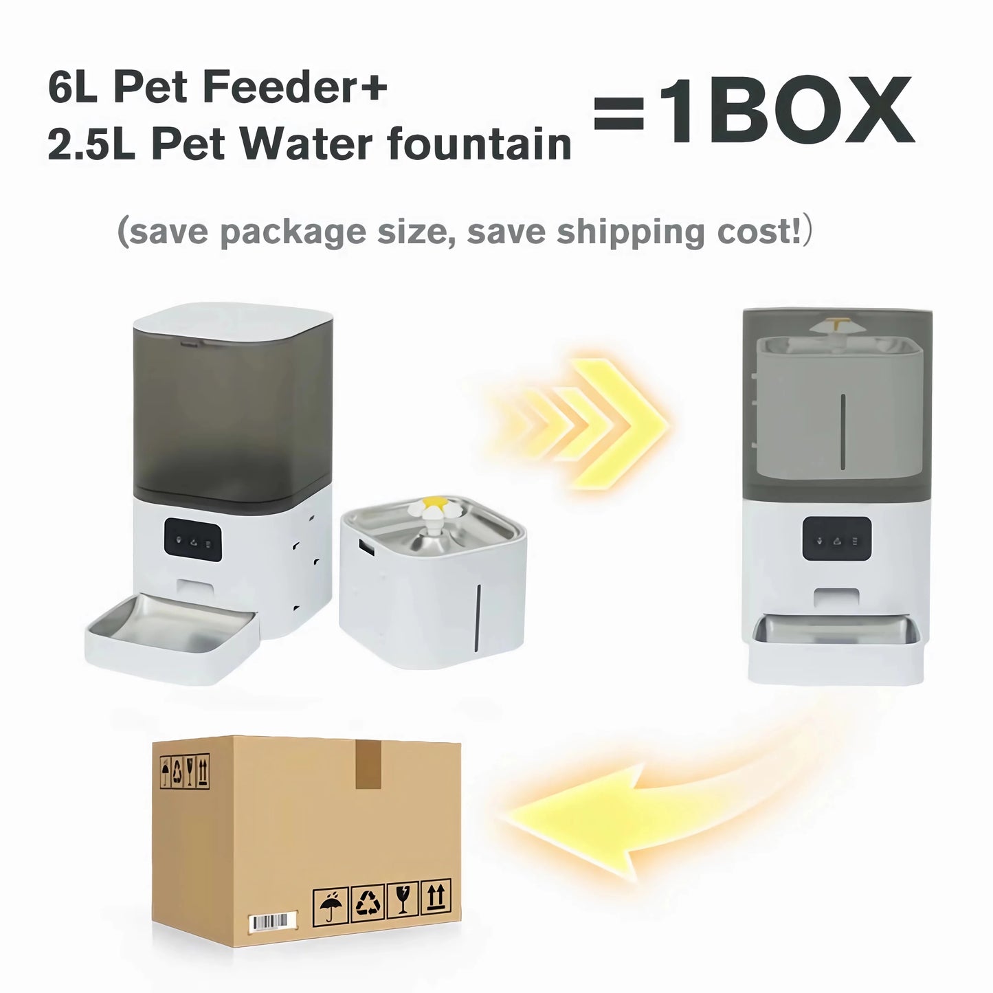 Smart Pet Feeder 2 in 1 Automatic Dispenser