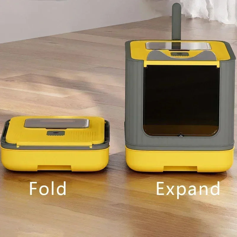 UV Sterilization Cat Litter Box Fully Enclosed Anti-Splashing Cat Toilet