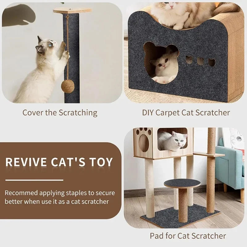 Trimmable Cat Scratching Mat Cat Scratcher Sofa Tape