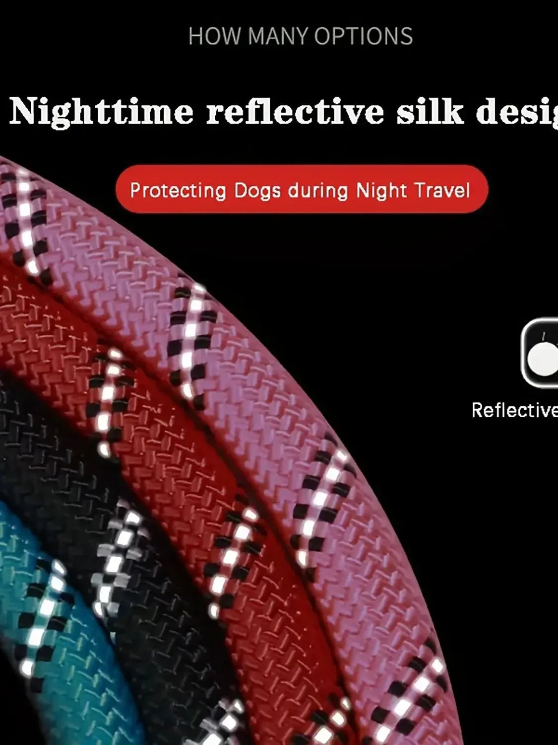 Reflective Dog Leash With Comfortable Padded