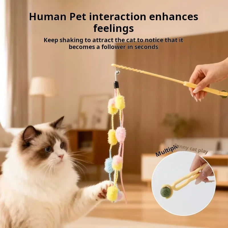 Cat Toys Interactive Cat Fishing Rod