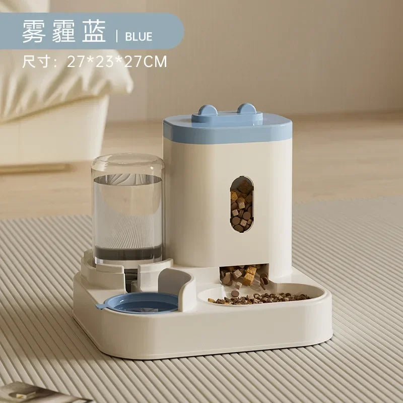 Automatic Feeder Dog Cat Food Bowl With Water