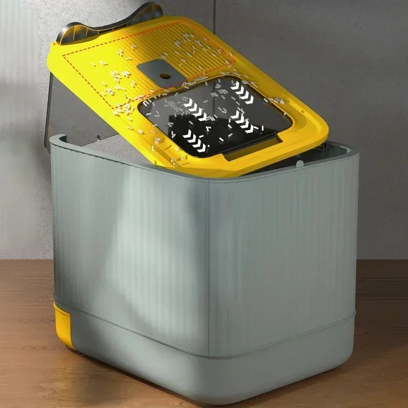 UV Sterilization Cat Litter Box Fully Enclosed Anti-Splashing Cat Toilet