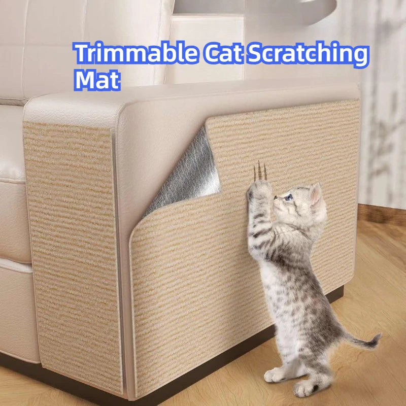Trimmable Cat Scratching Mat Cat Scratcher Sofa Tape
