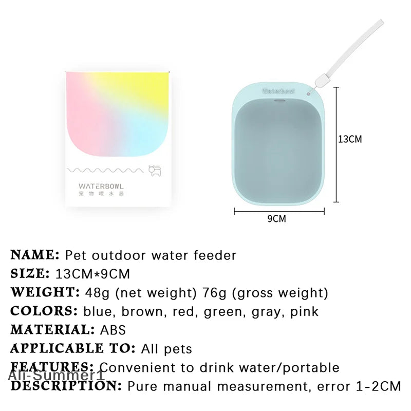 Pet Travel Water Bottle Portable