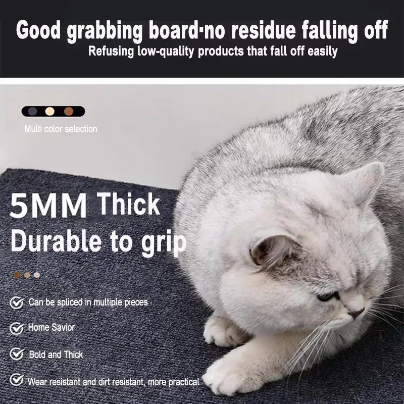 Trimmable Cat Scratching Mat Cat Scratcher Sofa Tape