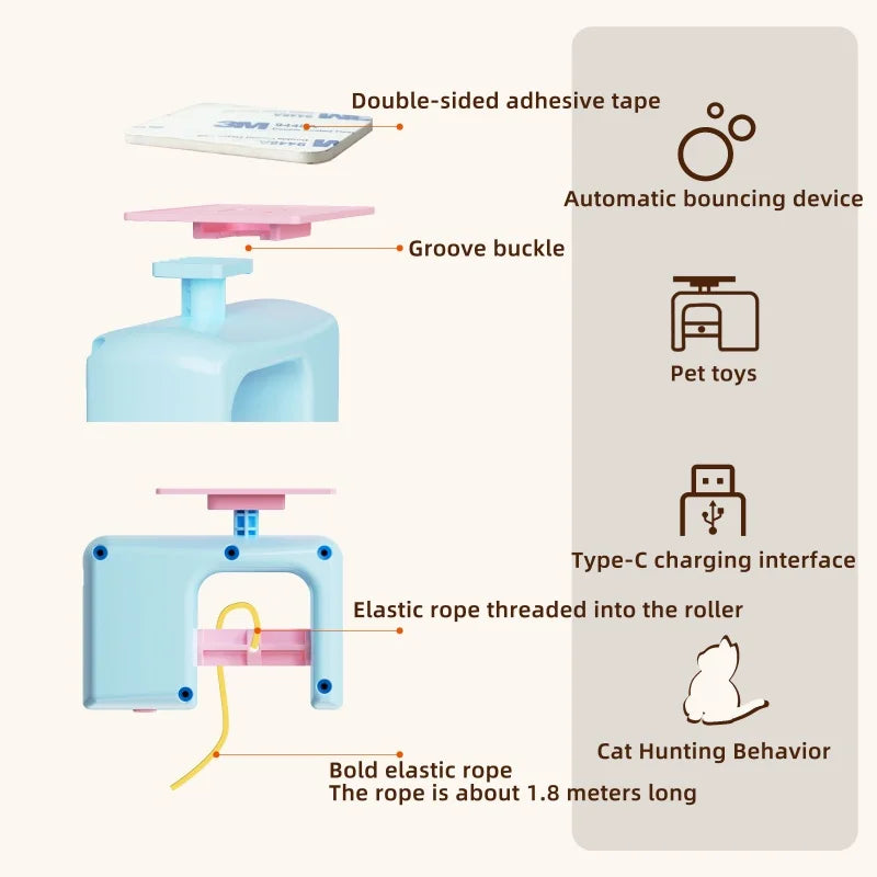The New Type Of Cat Electric Smart Hanging Door Toy