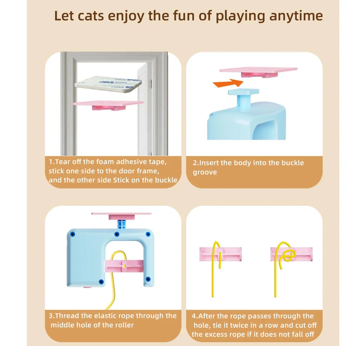 The New Type Of Cat Electric Smart Hanging Door Toy