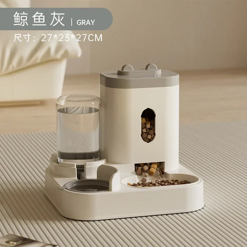 Automatic Feeder Dog Cat Food Bowl With Water
