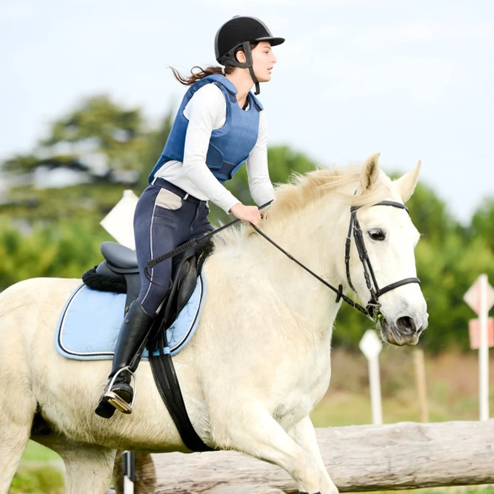 21Inch Horse Whip with Handle Outdoor Portable Pointer PU Leather Equestrianism Horse Crop for Equestrian Sports