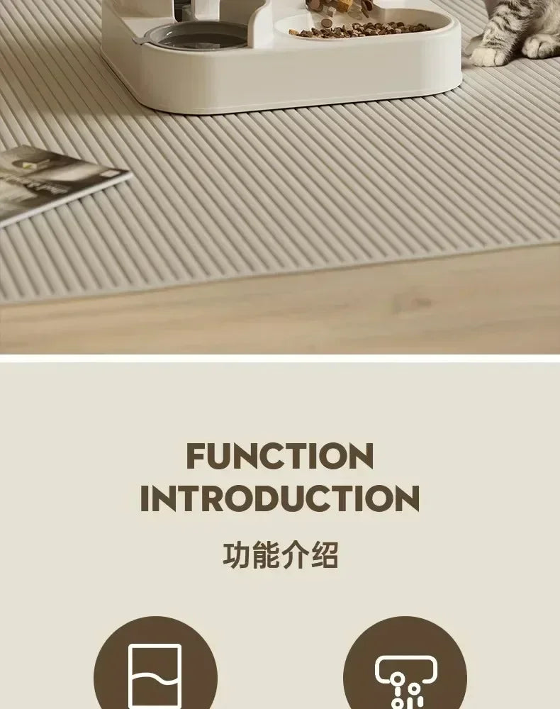 Automatic Feeder Dog Cat Food Bowl With Water